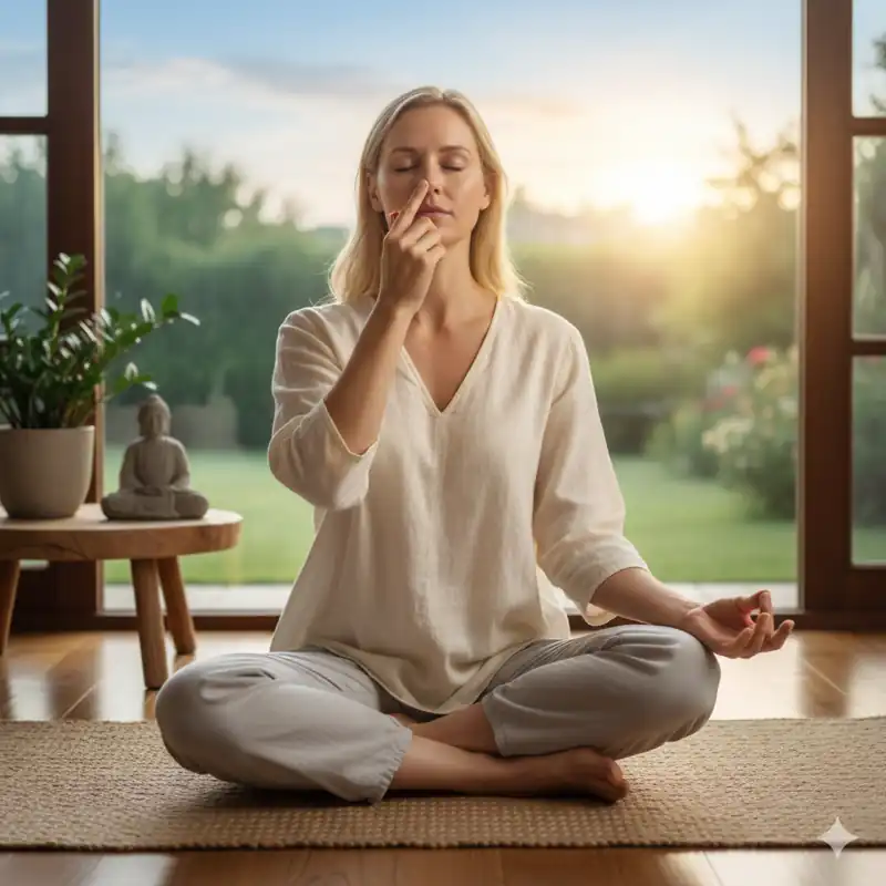 Home alternate nostril breathing to balance mind before ranked matches